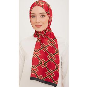 Armine 10006-05 Kırmızı Karma Desen Trend Şal