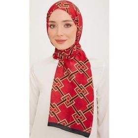 Armine 10006-05 Kırmızı Karma Desen Trend Şal