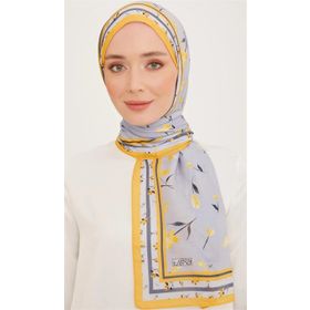 Armine 10008-07 Sarı Karma Çiçek Desen Trend Şal