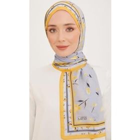 Armine 10008-07 Sarı Karma Çiçek Desen Trend Şal
