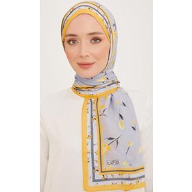 Armine 10008-07 Sarı Karma Çiçek Desen Trend Şal