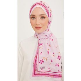 Armine 10008-15 Pembe Karma Çiçek Desen Trend Şal