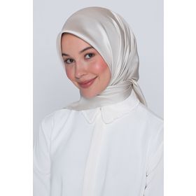 Armine 1413 Krem Sura İpek Eşarp