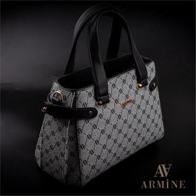 Armine 172 Gri Noktalı Kadın Omuz Çantası