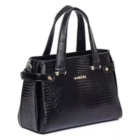 Armine 172 Siyah Croco Baskılı Kadın Çanta