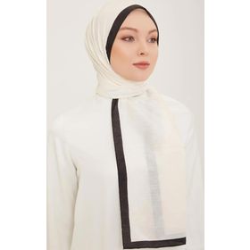 Armine 2-159 Trend Monogram Kırık Beyaz Şal