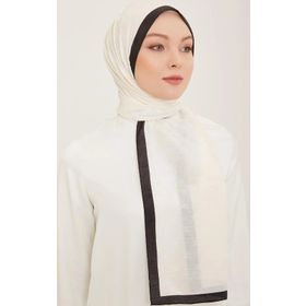 Armine 2-159 Trend Monogram Kırık Beyaz Şal