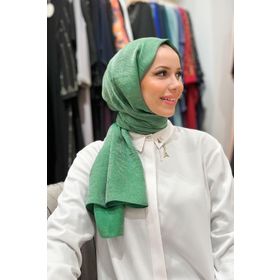 Armine 2-23017 Trend Açık Gümüş Düz Renk Pırıltı Şal
