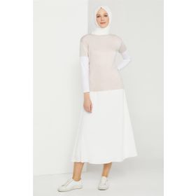 Armine 21KD9037 Ekru Kadın Badi