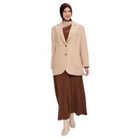 Armine 22K5003 Koyu Bej Kadın Ceket