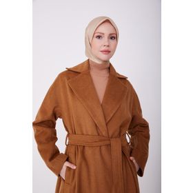 Armine 22K8207 Camel Kadın Kaban