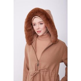 Armine 23K7226 Camel Kadın Kaban