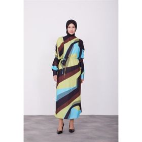 Armine 23K9673 Lime Yeşili Kadın Elbise