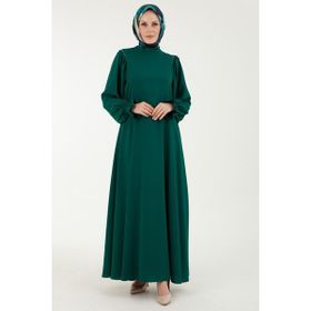 Armine 23YT904 Zümrüt Elbise