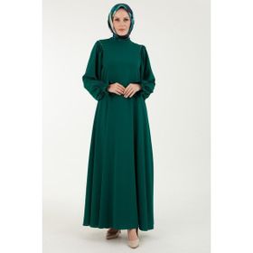 Armine 23YT904 Zümrüt Elbise