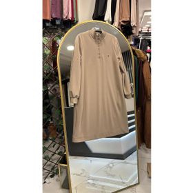 Armine 24KT436 Trend Yakası Halka Fermuarlı Vizon Tunik