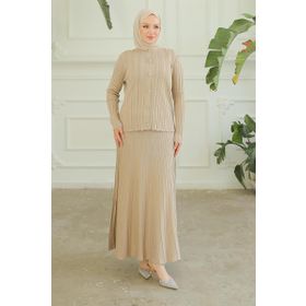 Armine 24KTD600 Trend Koyu Taş Etekli Triko Takım