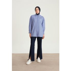 Armine 24Y3505 Mavi Kadın Gömlek
