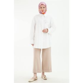 Armine 24YT219 Trend Geniş Duble Paça Bej Pantolon
