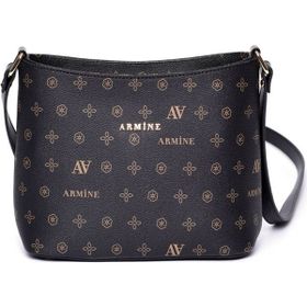 Armine 254 Siyah Baskılı Kadın Çanta