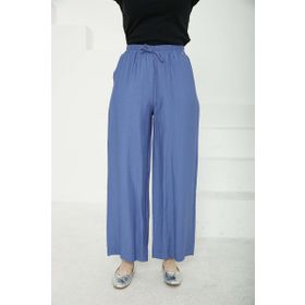 Armine 25YT209 Trend Çilek Kumaş Beli Lastikli İndigo Pantolon