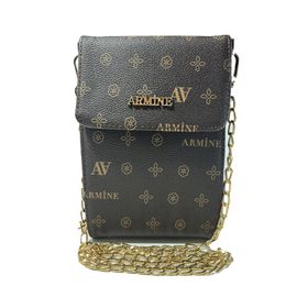 Armine 266 Baskılı Askılı Kahverengi Kadın Günlük Çanta