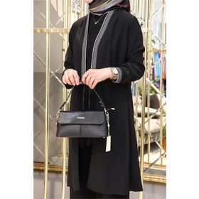 Armine 347 Siyah Baskılı Kadın El Çantası