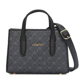 Armine 363 Siyah Baskılı Kadın Omuz Çantası