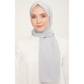 Armine 4-355 Açık Gri Kalpli Şal