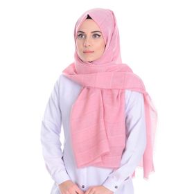 Armine 44204-01 Toz Pembe Saçaklı Şal