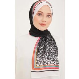 Armine 5368-01 Siyah Karışık Desen Şal