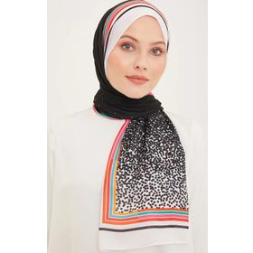 Armine 5368-01 Siyah Karışık Desen Şal