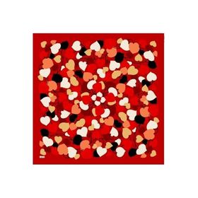 Armine 6083-10 Soft Kırmızı Desenli Eşarp