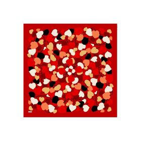 Armine 6083-10 Soft Kırmızı Desenli Eşarp