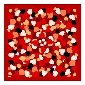 Armine 6083-10 Soft Kırmızı Desenli Eşarp
