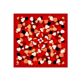 Armine 6083-10 Soft Kırmızı Desenli Eşarp