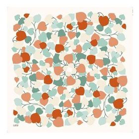Armine 6083-15 Soft Turuncu Desenli Eşarp
