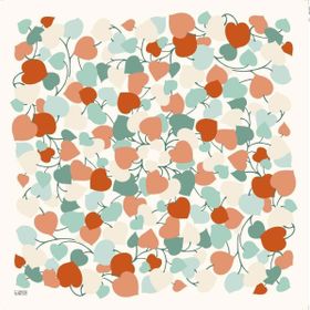 Armine 6083-15 Soft Turuncu Desenli Eşarp
