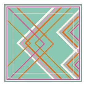 Armine 6085-01 Soft Mint Yeşili Desenli Eşarp