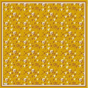 Armine 6088-18 Soft Koyu Hardal Desenli Eşarp