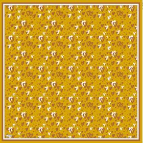 Armine 6088-18 Soft Koyu Hardal Desenli Eşarp