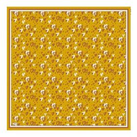 Armine 6088-18 Soft Koyu Hardal Desenli Eşarp