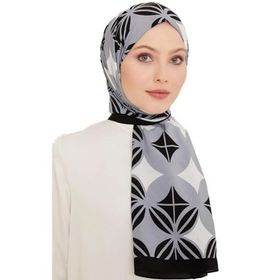 Armine 6347-2-01 Gri Beyaz Şal