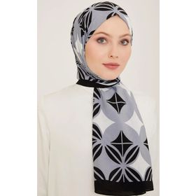 Armine 6347-2-01 Gri Beyaz Şal