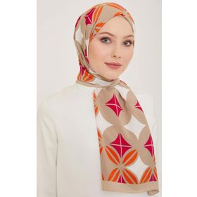 Armine 6347-2-16 Pembe Turuncu Şal
