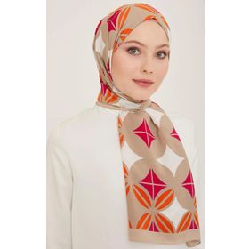 Armine 6347-2-16 Pembe Turuncu Şal