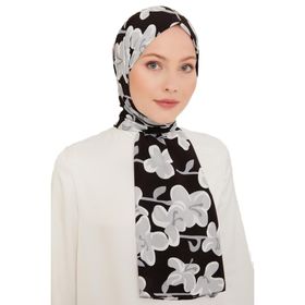 Armine 6348-02 Siyah Gri Şal