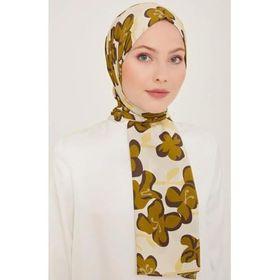 Armine 6348-09 Krem Yeşil Şal
