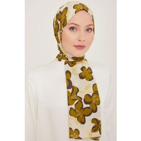 Armine 6348-09 Krem Yeşil Şal