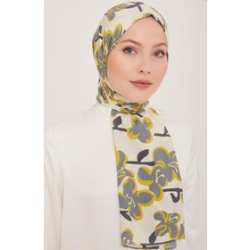 Armine 6348-16 Krem Gri Şal